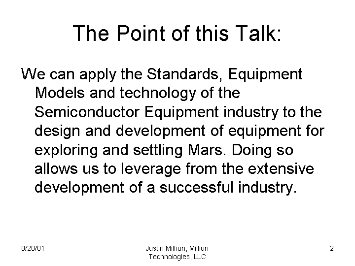 Slide 2 of presentation